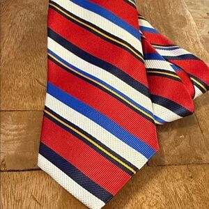 Striped Red and Blue Men's Tie 3.25” wow